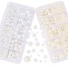 10-Grid ABS Pearl Bead Set for DIY Bracelets and Phone Chains