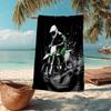 Asciugamano da Spiaggia Ultra-Morbido con Tema Motocross, Ideale per Piscina - Campeggio, Immersioni - Essenziale da Viaggio Perfetto, Asciugamano da Spiaggia Vivace.