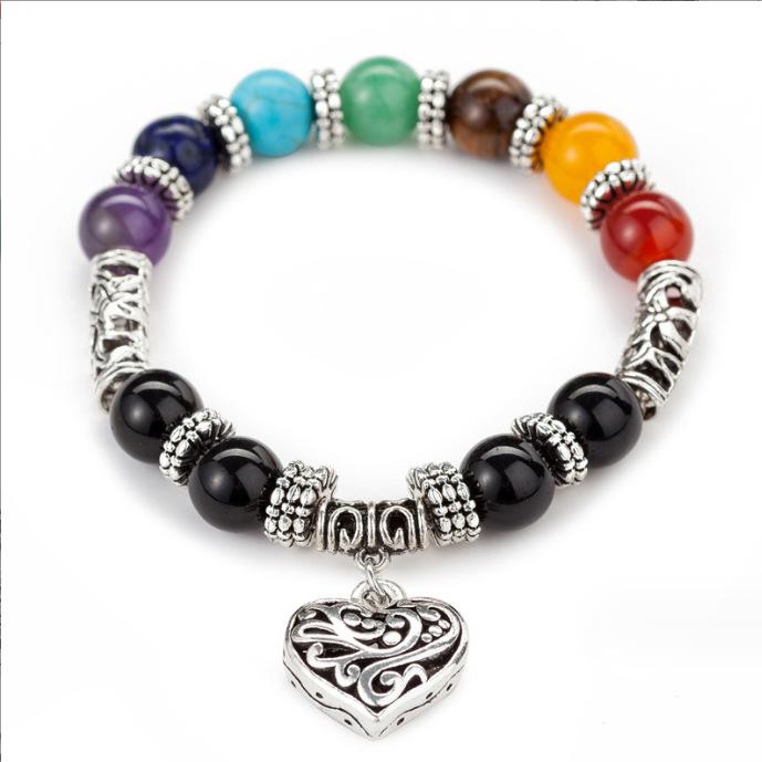 Fashion Elegant Love Heart Beads Bracelet for Ladies