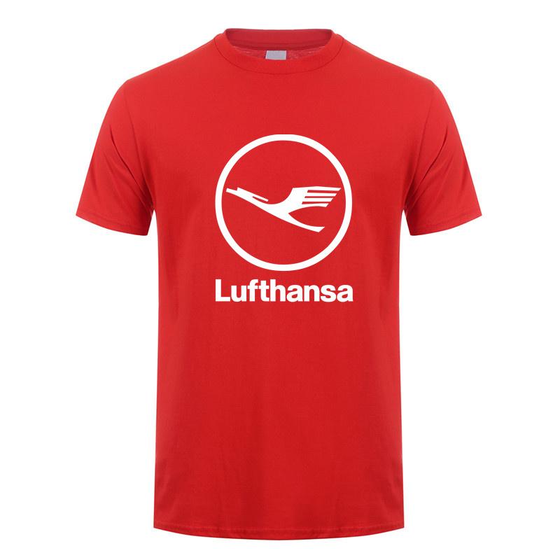 

Airline Lufthansa T Shirts Men Cool Short Sleeve Lufthansa T-shirts Tshirt Cotton Casual Tee Tops Man Clothes LH-479 3XL
