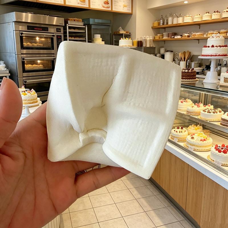 Squeezable Coconut Rice Cake Slow Rising Fidgets Toys Milk Cake Moist Squeeze Toy For Adults Kids Autism Girls Gifts