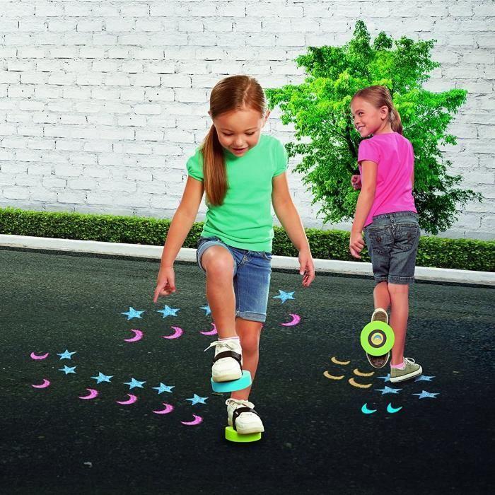 JUMBO Chalktivity - Tampons à Chausser, jeu créatif d’extérieur avec de la craie