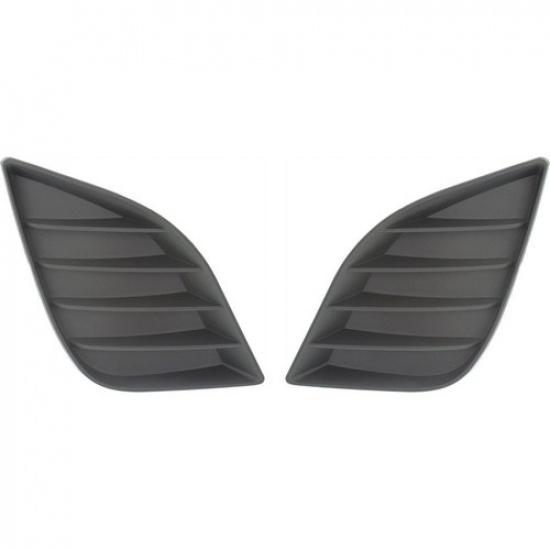 Front Driver & Passenger Side Fog Light Cover Set For 2014-2016 Toyota Corolla