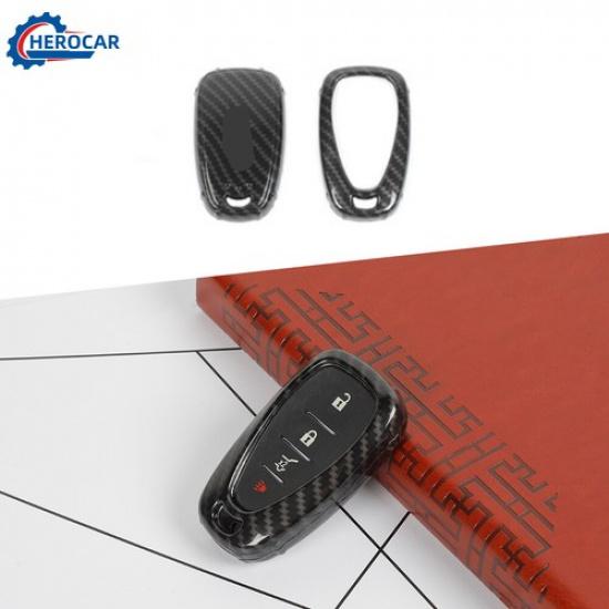 Car Carbon Fiber Key Fob Skin Cover Case Protector Shell For Chevy Equinox 10+