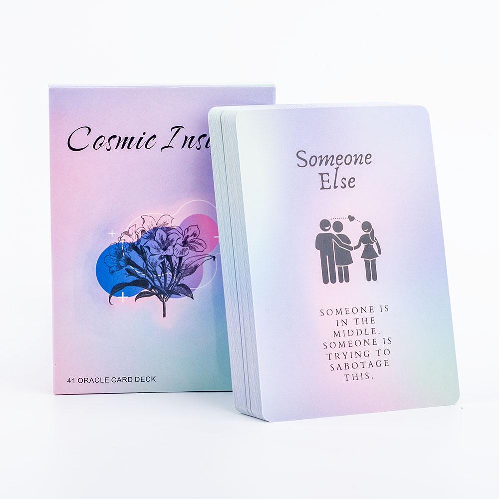Cosmic Insights Tarot Deck 41 Oracle Cards English Version Deck Divination Party Toy Entertainment Wiccan Supplies