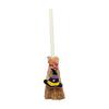 Mini Witch Broom Car Pendant Wooden Halloween Ornament for Rearview Mirror 1:6/1:12 Miniature Doll Houses Scale Accessory