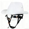 Elmetto da Cowboy Certificato con Occhiali di Alta Qualità Protezione Solare a Tesa Larga Casco di Sicurezza da Cowboy alla Moda Elmetto da Cowboy Classico