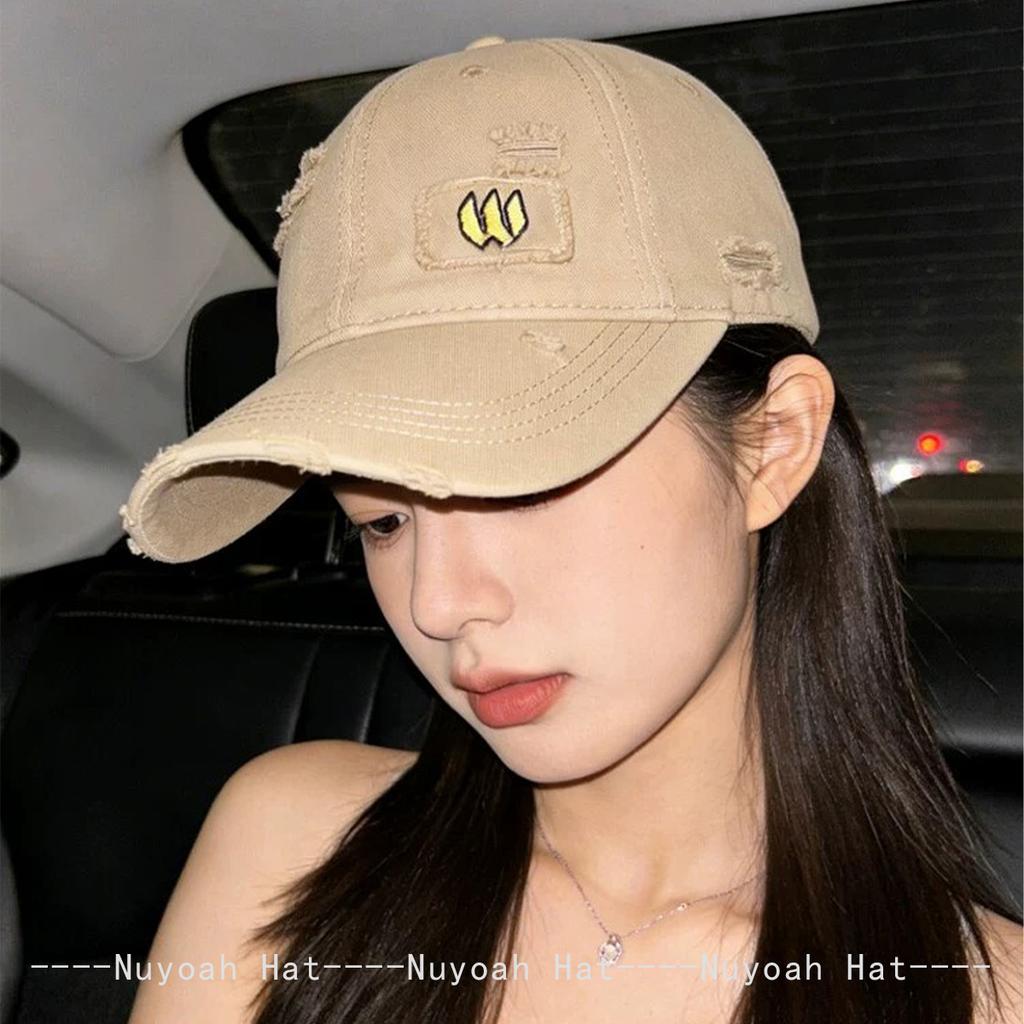 Broken Style Embroidered W Side Letters Baseball Hats Sunshade Simple New Men Women Versatile Personal ins Peaked Caps Fashion