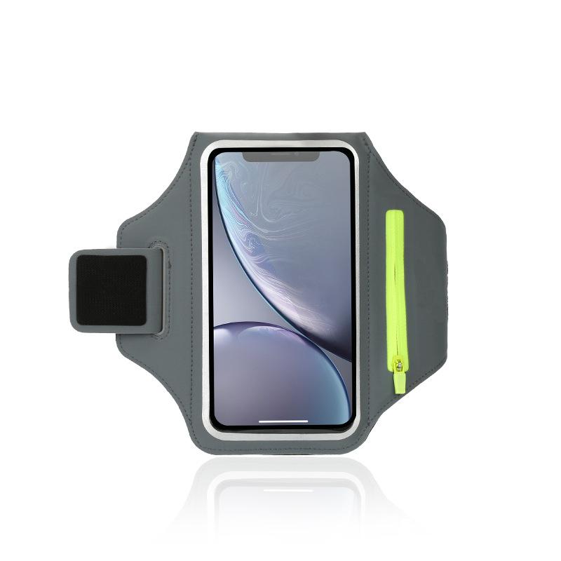 Running Armband with Earphone Bag for iPhone 17 16 15 Max Pro Plus Samsung Phone Holder for Running with Card Slot Key Pockets