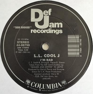 12-Zoll Schallplatte LL COOL J Im Bad Get Down 4406799 Def Jam Records 1987 US Rap HipHopRB Gebraucht