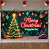 Christmas Banner Festive Decor Holiday Backdrop New Year Banner Holiday Ornaments Xmas Banner For Holiday Photoshoot Family