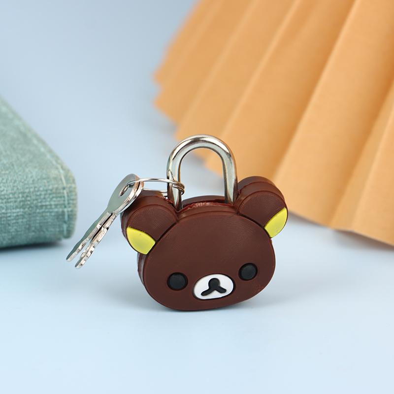 

Мультяшный замок для куклы, металлический мини-замок, креативный, милый, защитный, противоугонный замок для багажа as the picture