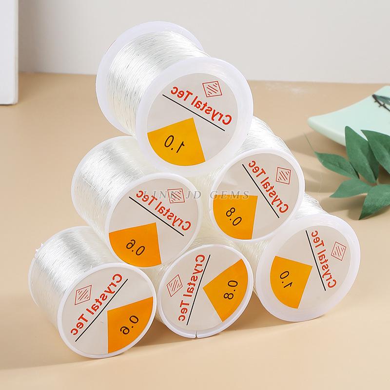 

Jingde Transparent Crystal Elastic Cord for DIY Jewelry Beading Accessories 0.5mm (90m/roll)