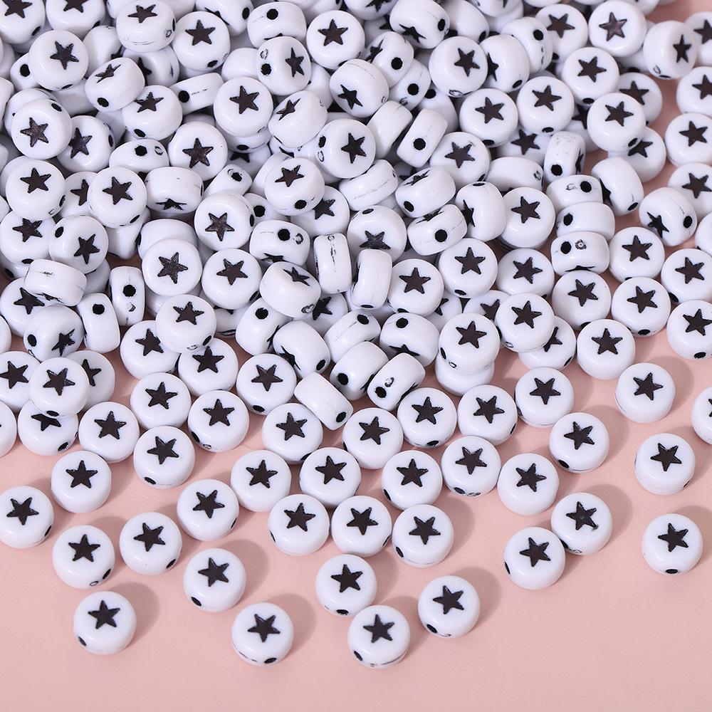 Acrylic Letter Beads for Kids' Jewelry Making – Educational DIY Beading Accessories
