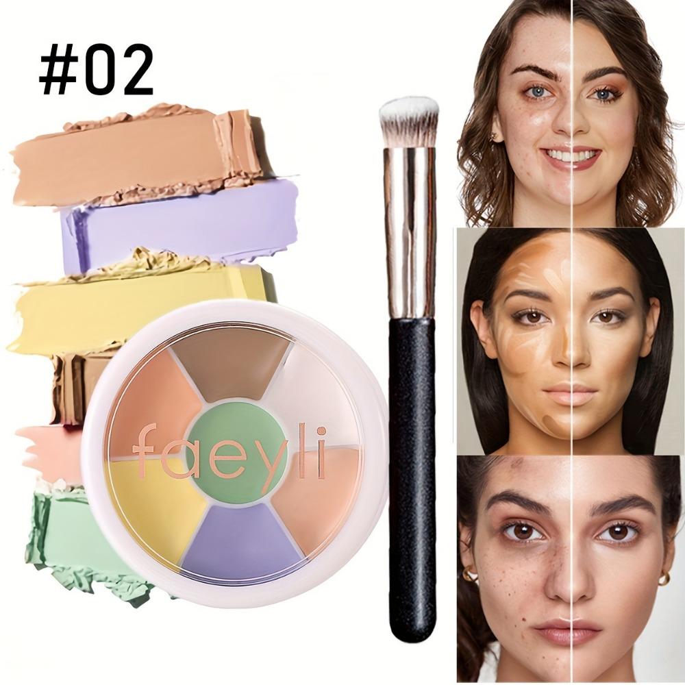 

Профессиональная шестицветная палитра консилеров для лица, маскирующая темные круги, пятна и шрамы от угревой сыпи 02