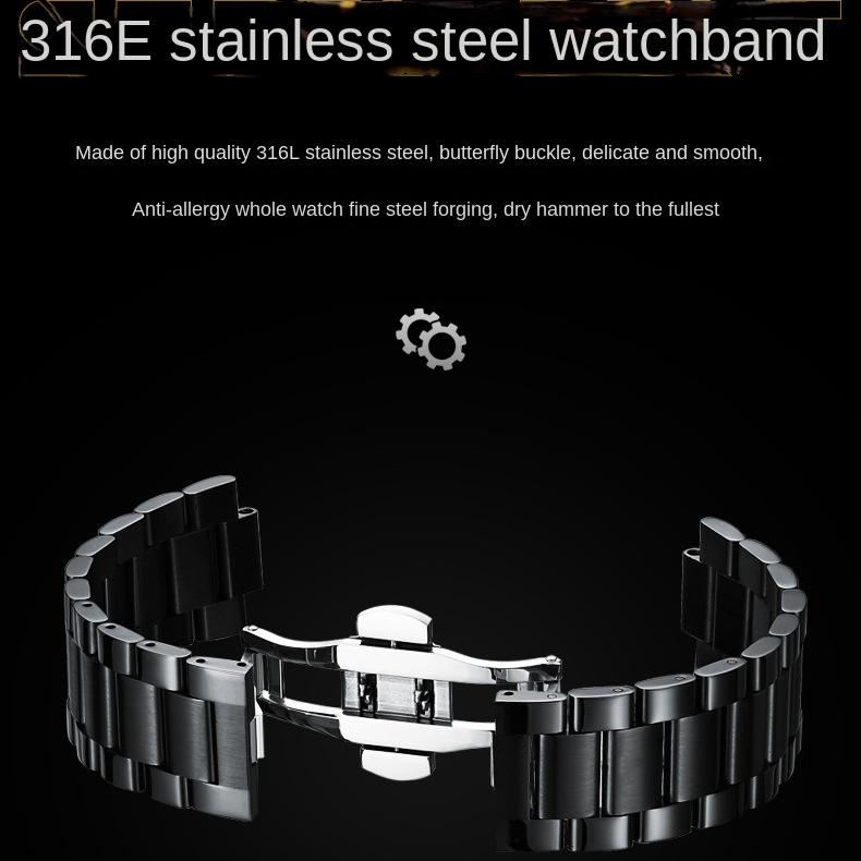 Ceas cu butuc rotativ modificat SVJ Ceas tridimensional Hollow Gini pentru bărbați Ceas cu cuarț