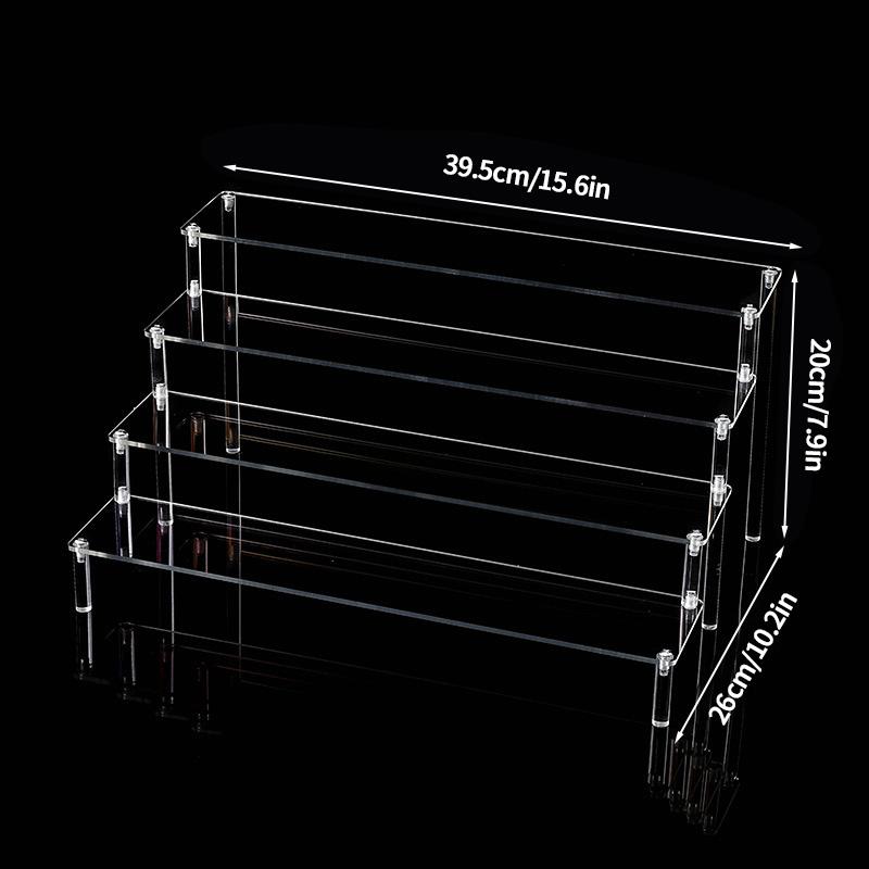 3/5/7 Ebenen Lidschatten-Palette Organizer Klarer Acryl Aufsteller Lippenstift Puder Desktop Kosmetikregal Make-up Halter