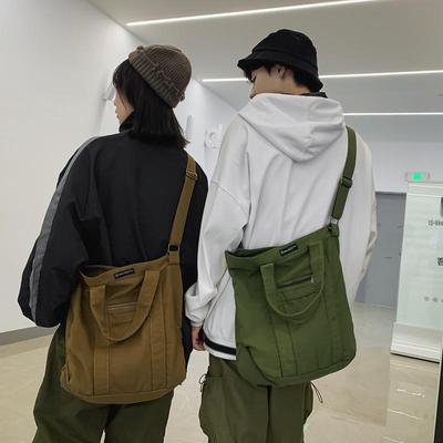 Retro plátěná taška 2025: Unisexová korejská ležérní kabelka přes rameno/crossbody