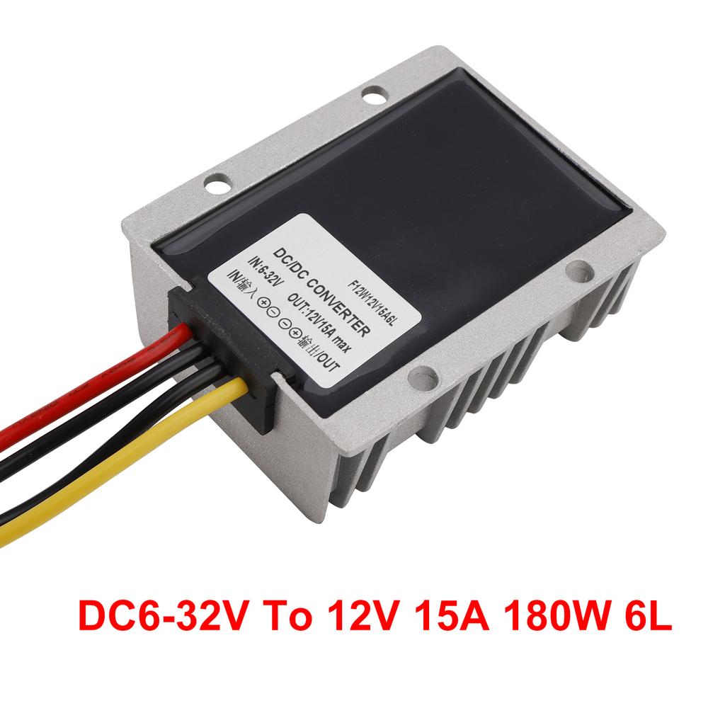 DC-DC 6-32V to 12V 15A Automatic Voltage Stabilizer Power Converter Regulator