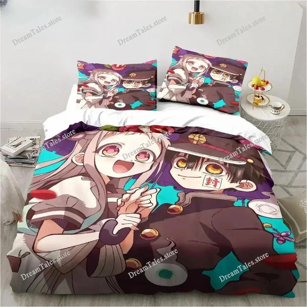 The Amazing World Toilet-Bound Hanako-kun Cartoon Poster Sheets Quilt Covers Bedding Dormitory Sheets Bedding Set Luxury Gift741