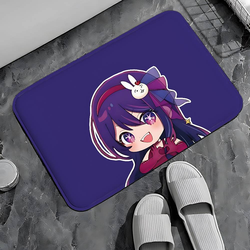 Cute A-OSHI NO-W KO Entry Door Floor Mat Festive Decorations Carpet Bathroom Anti-slip Mat Entrance Doormat