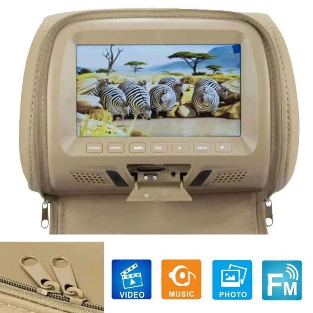 7Inch Touch Screen Car Headrest Monitor MP5 Player Pillow Monitor Car Video Players