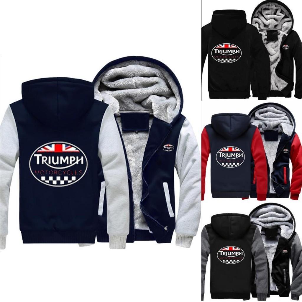 Triumph Hoodies Sweatshirts Fashionable Warm Winter Jacket Coat With Thicken Zip Cardigan