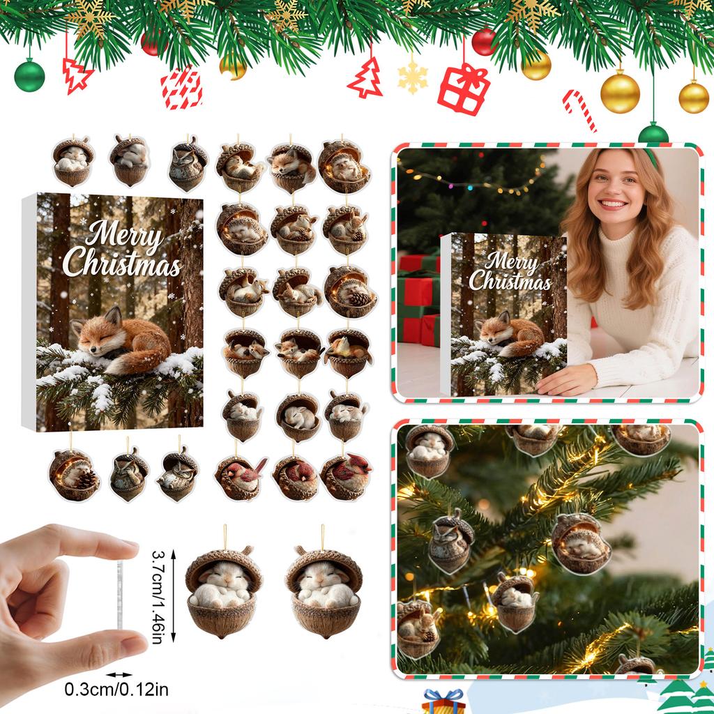 Adventní kalendář obsahuje 24 dárků, adventní kalendář pro panenky s roztomilými figurkami, odpočítávací kalendář s hračkami s překvapením, sběratelské figurky dárek pro děti