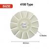 For 4100 & For 110 Marble Machine Rotor Fan Blade White Color 12mm Shaft Hole