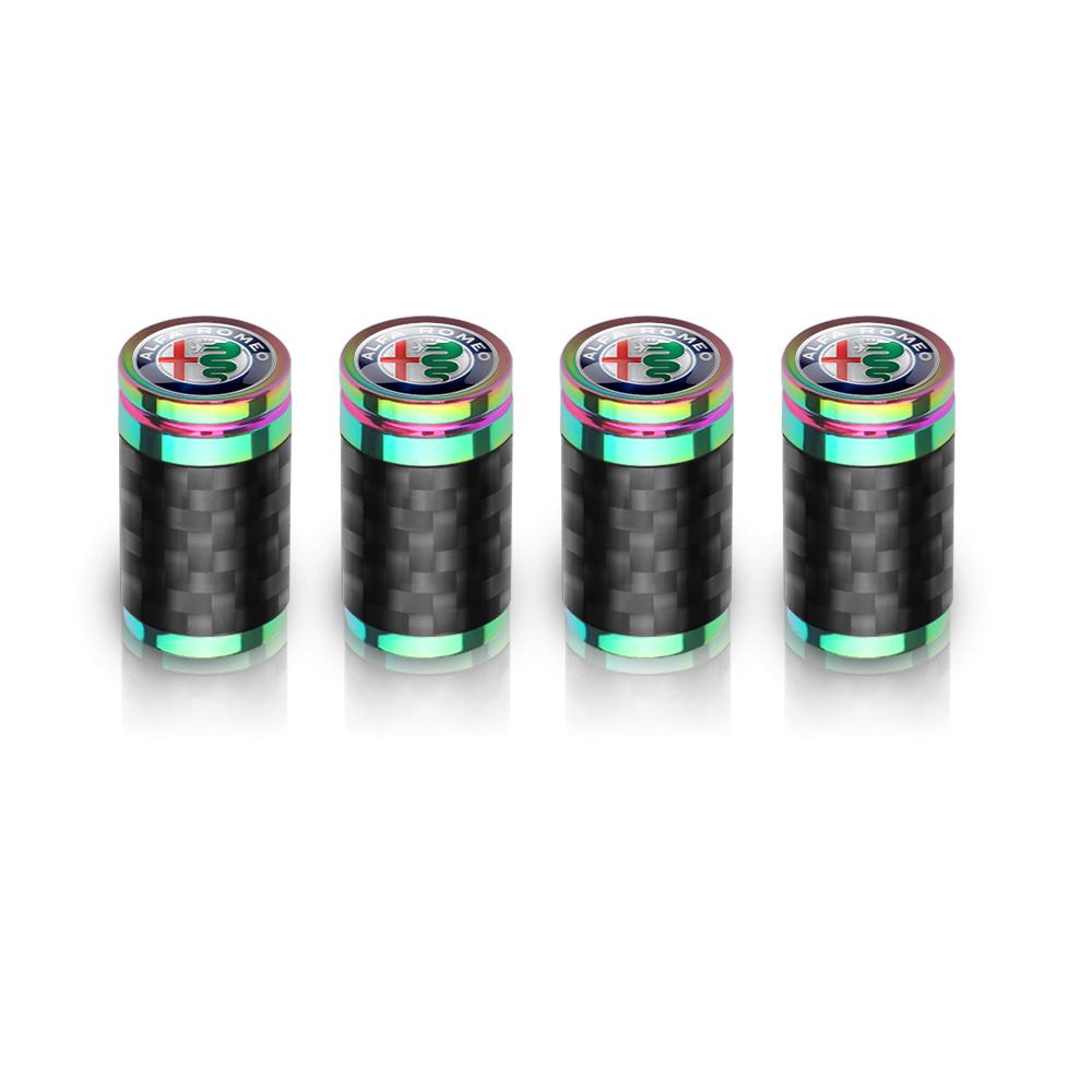 

For Alfa Romeo 2026 Hot Sticker 4pcs/set Aluminum Car Wheel Tire Valve Caps For Alfa Romeo 159 156 Stelvio 147 Mito Sportiva Giu For Alfa Romeo