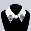 Elegant Diamond Lace False Collars Woman Crystal Removable Collar Women Necklace Fake Collar Detachable Tie Clothing Accessories