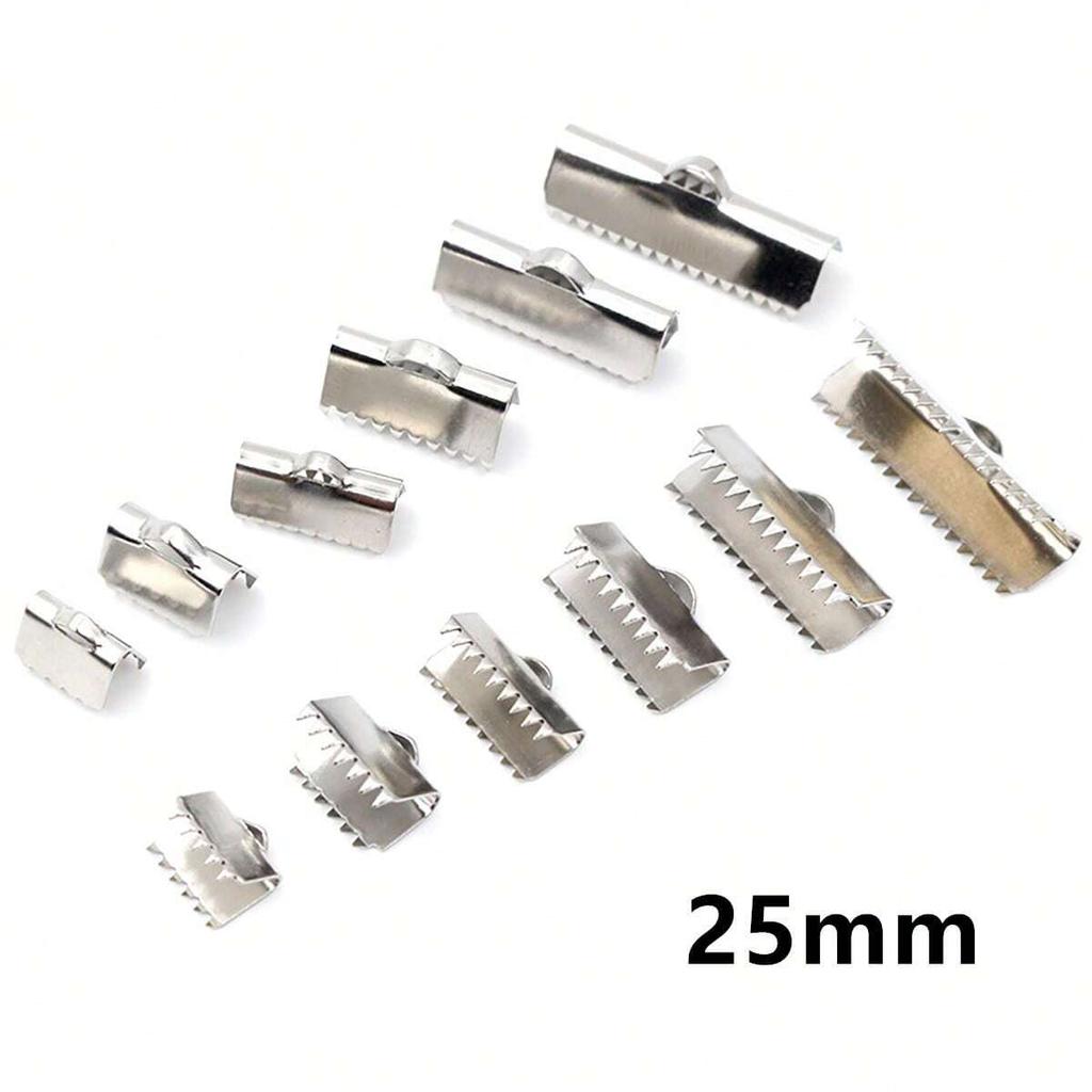 30pcs Stainless Steel Drop Extender Chain Pendant End Spacer Caps End Crimp Crod Bukle Tip Clasp DIY Jewelry Making Accessories