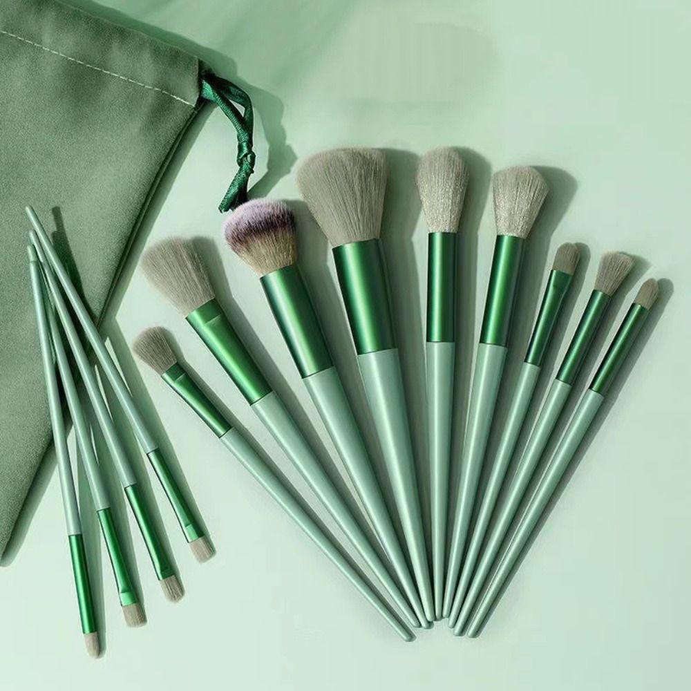 13Pcs/Set Tools Eyeshadow Powder Brush Furry Cosmetic Brush Set Professional Makeup Brushes  Women