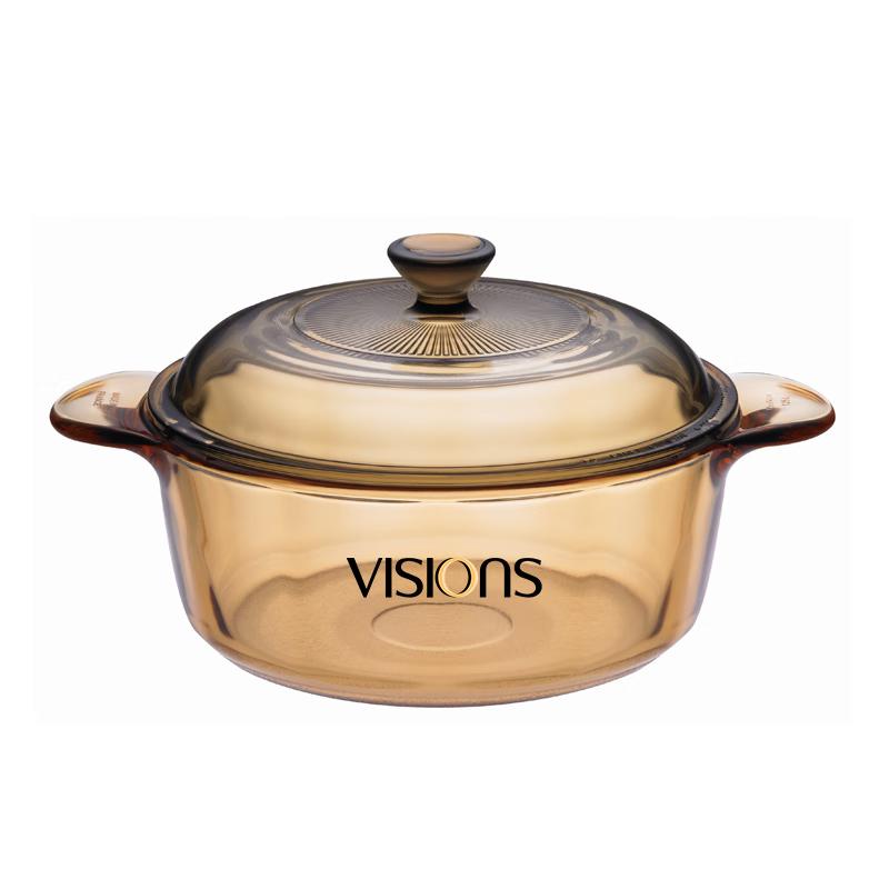 VISIONS Crystal Series Transparent Glass Pot