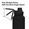 Sports Water Bottle Lid with Cellphone Magnetic Stand 1000ML Insulated Stainless Steel Sports Water Bottle Thermal Water Cup Lid