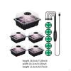 5 Set Seed Starter Tray with Grow Light Adjustable Brightness Gardening Supplies Reusable Practical