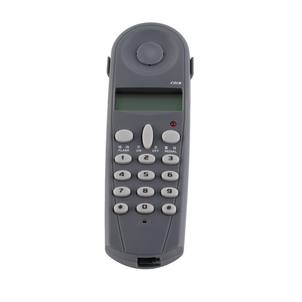 Wall Telephone Noise Cancelling Last Number Redial Corded Hanging Landline for Home Office