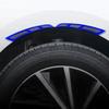2PC 22CM Flexible PVC Car Fender Flares Arch Wheel Eyebrow Guard Kit Carbon Fiber Mud Flaps Splash Guards Protector Anti-Scratch