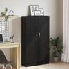 Bookshelf Black Oak Effect 82.5 X 30.5 X 150 Cm
