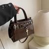 High-end Small Bag Women's 2025 New Autumn and Winter Retro Versatile Messenger Bag Fashionable Portable Work Small Bag