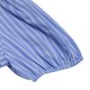 Women's Summer Striped Dress Crew Neck Bow Lace-up Dress