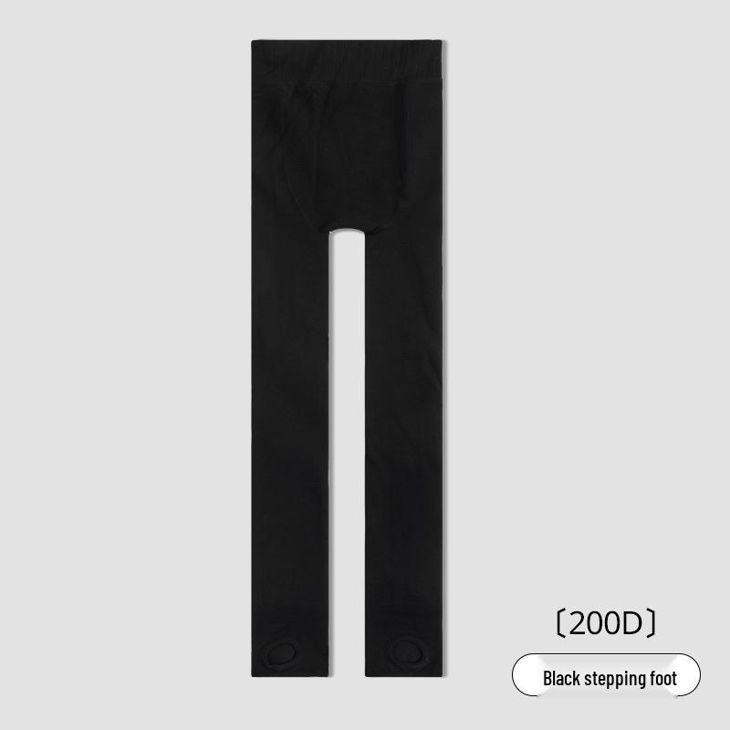 Women's Black Fleece-Lined Pantyhose: Thick, Slimming, Hip-Lifting Leggings for Autumn/Winter