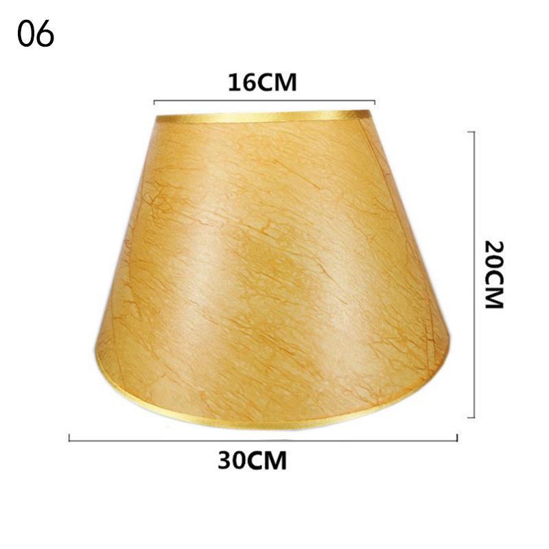 European Retro Style Table Lampshades PVC Sheepskin Fabric Floor Lamp Shade Bedroom Bedside Home Decor Wall Lamp Shell Cover