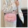 Women’s Summer Large-Capacity Minimalist Retro Solid Color Casual Crossbody Shoulder Armpit Bag