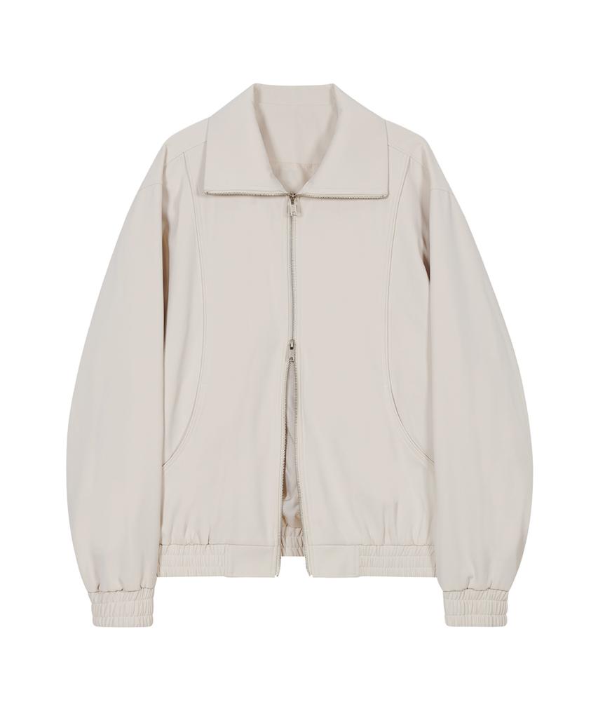 Ironyporno Whiteline 86-Iro255 Curved Blouson Jacket Ivory