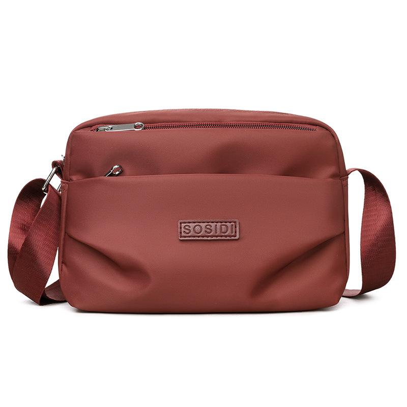 Lightweight Water-repellent Nylon Crossbody Small Square Bag Women's Shoulder Mobile Phone Bag