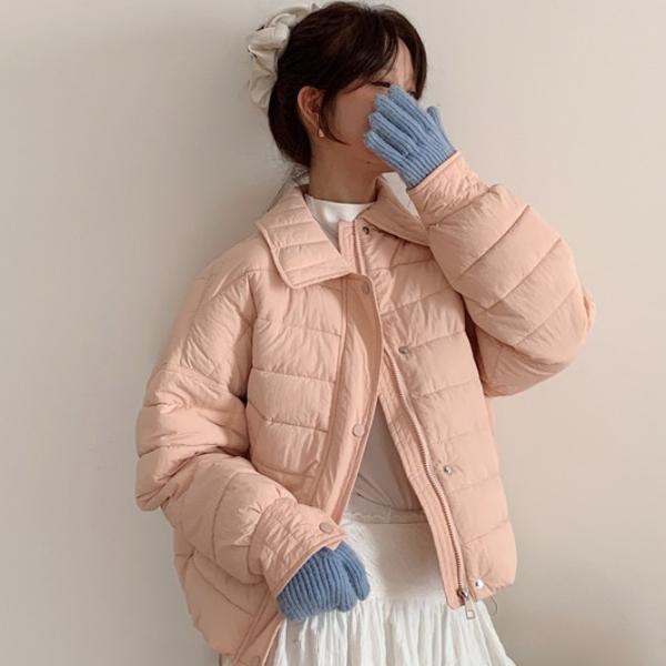 Women Winter Short Cotton Coat Lightweight Warm Jacket Loose  Outfit Fashion Trendy