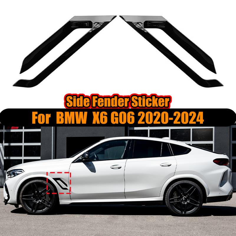Boční blatníková nálepka na auto Žraločí žábry Průtok vzduchu Křídlo Větrací mřížka Ozdoba Pro BMW X6 G06 2024 Styling auta