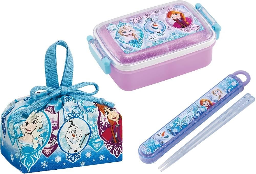 Skater Frozen 25 Antibacterial Dishwasher Safe Soft Lid Tight Lunch Square Case Lunch Drawstring Princess Tight FZ25 Box, Shape, 450ml,