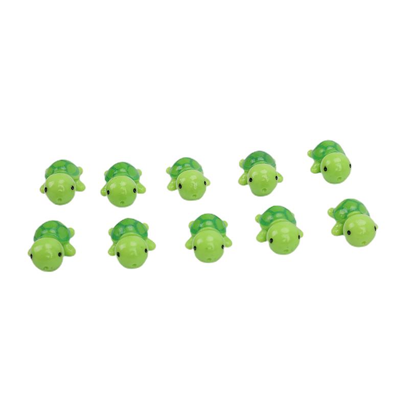 10 Pcs Mini Schildkröte Figuren Puppenhaus Bonsai Garten Micro Landschaft